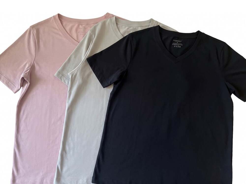 Women's V-Neck Sweat-Wicking T-Shirt 3-Pack